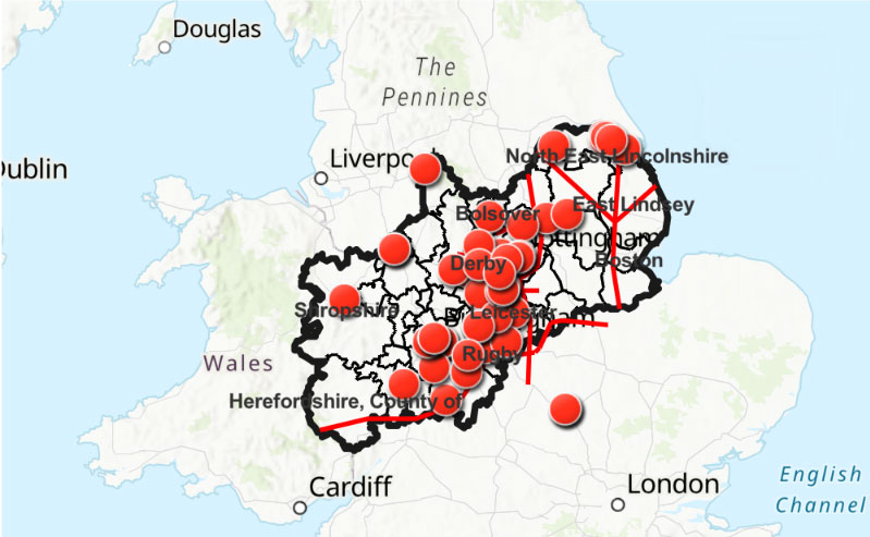 Midlands Engine H2 Map